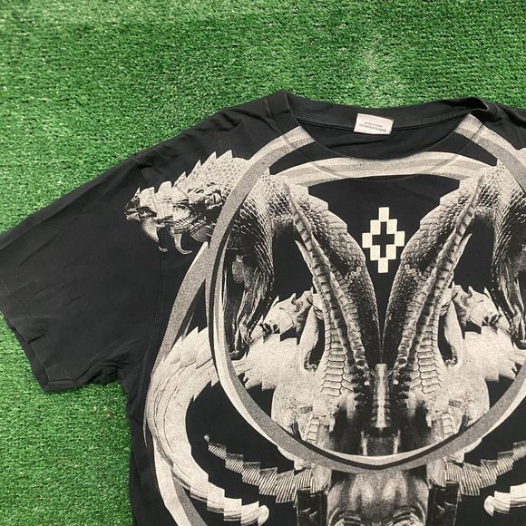 Marcelo Burlon Aurora Gothic Snake Cobra Punk Art Tee - Picture 2 of 6